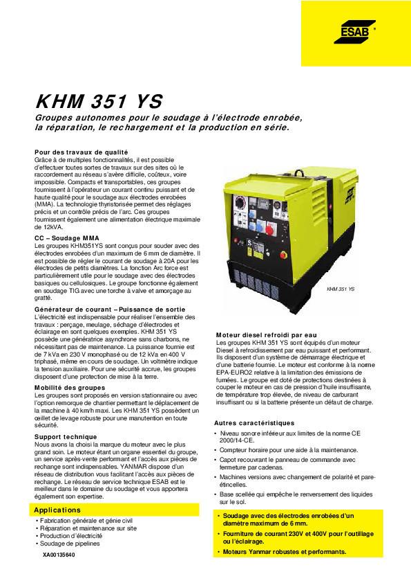 Сварочный аппарат KHM 351YS